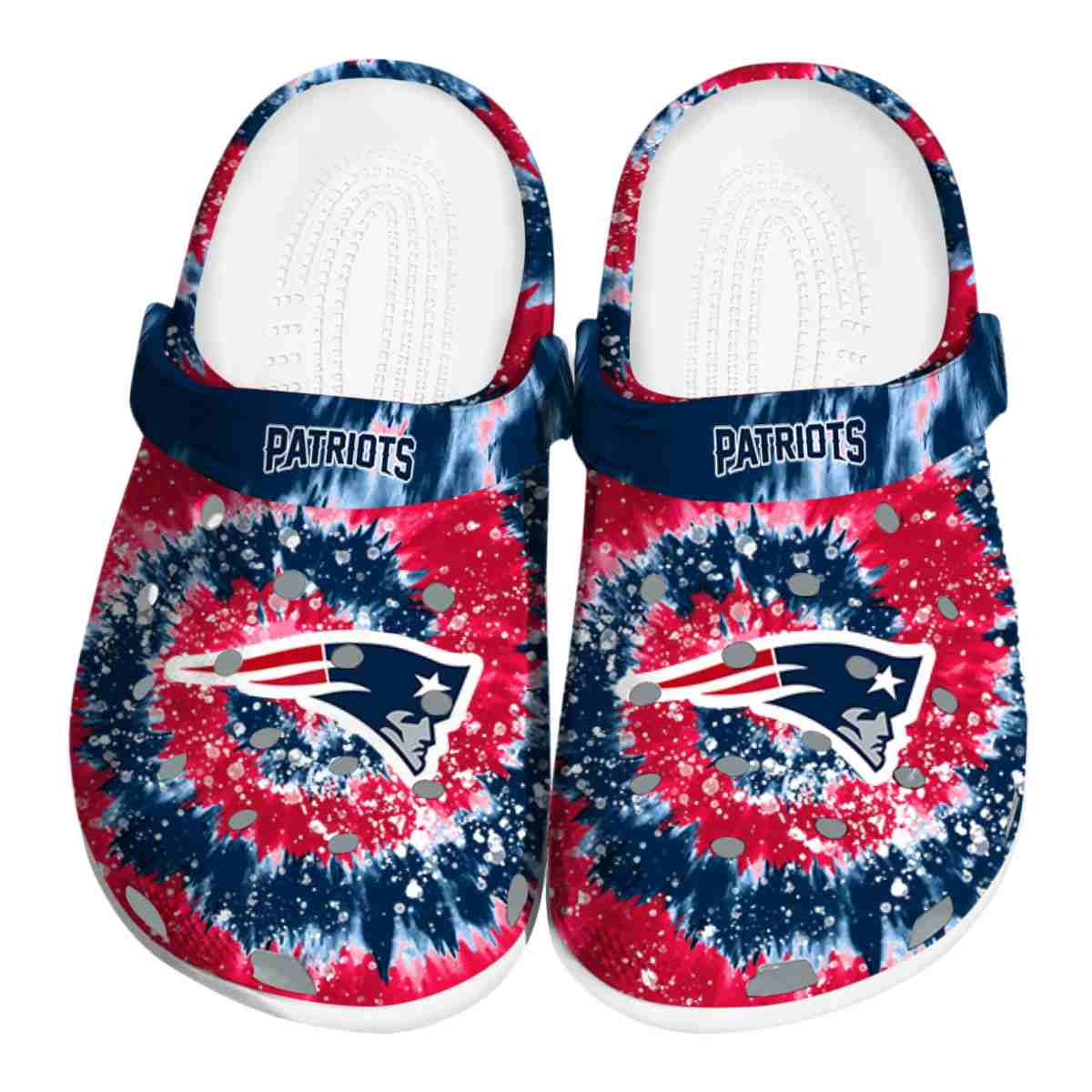 New England Patriots NFL Sport Crocs Crocband Clogs Shoes Comfortable For Men Women and Kids