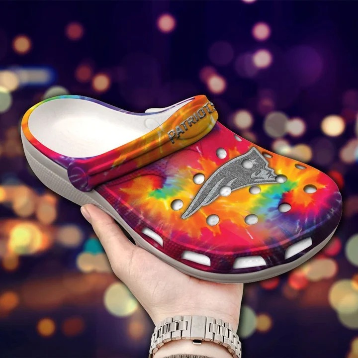 New England Patriots NFL Sport Crocs Crocband Clogs Shoes Comfortable For Men Women and Kids