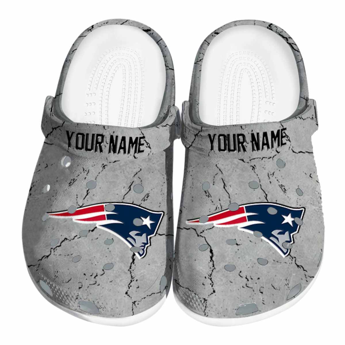 New England Patriots NFL Sport Crocs Crocband Clogs Shoes Comfortable For Men Women and Kids