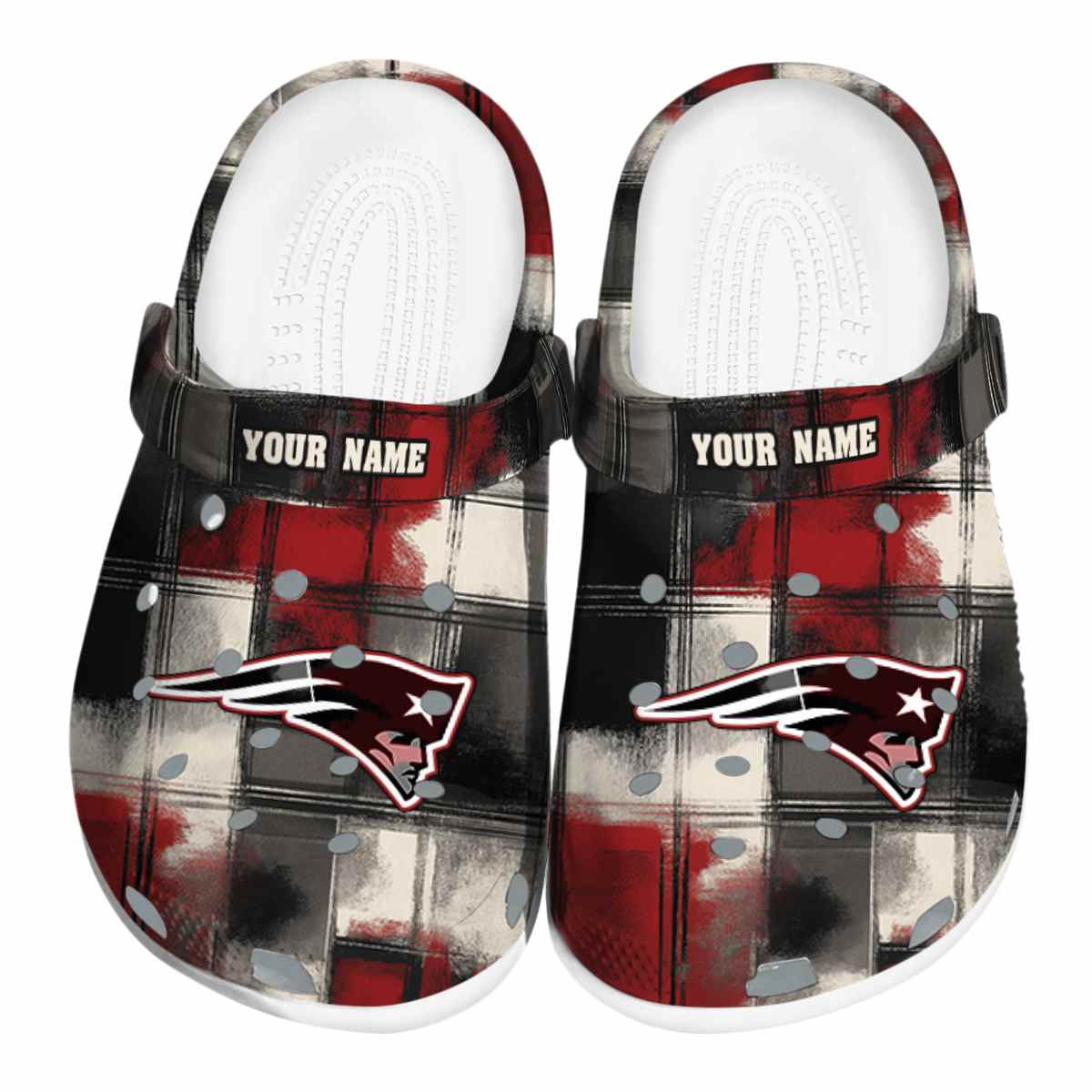 New England Patriots NFL Sport Crocs Crocband Clogs Shoes Comfortable For Men Women and Kids