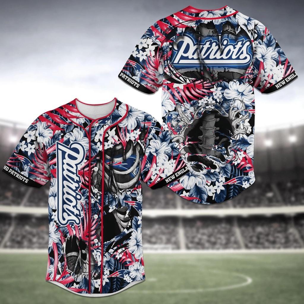 New England Patriots NLF Baseball Jersey Shirt