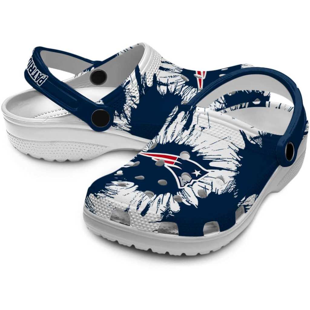 New England Patriots Splatter Graphics ClogTVC1801178 - Image 3
