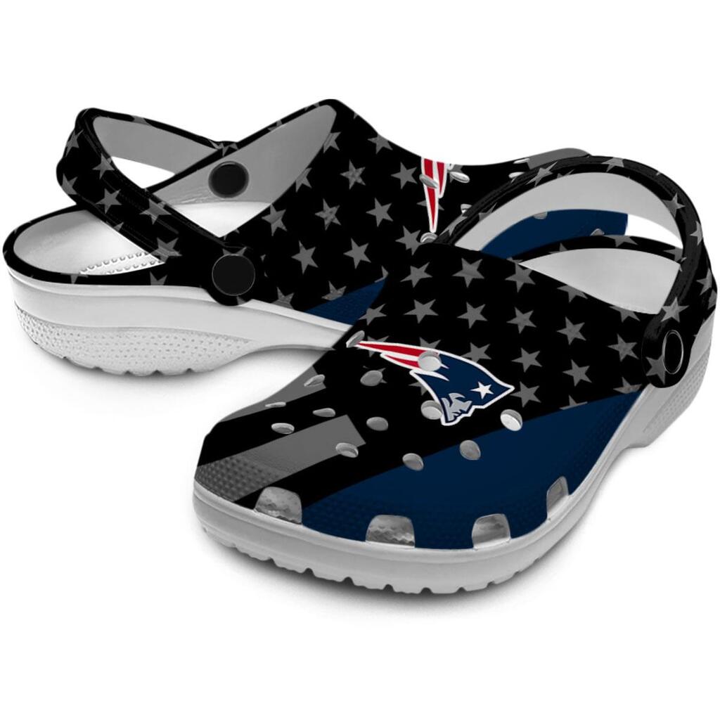 New England Patriots Stellar Stripes Theme ClogTVC1801177 - Image 3