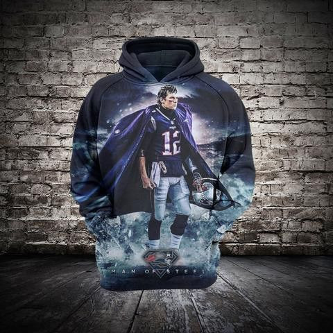 New England Patriots Tom Brady 3D All Over Print Hoodie, Zip Hoodie