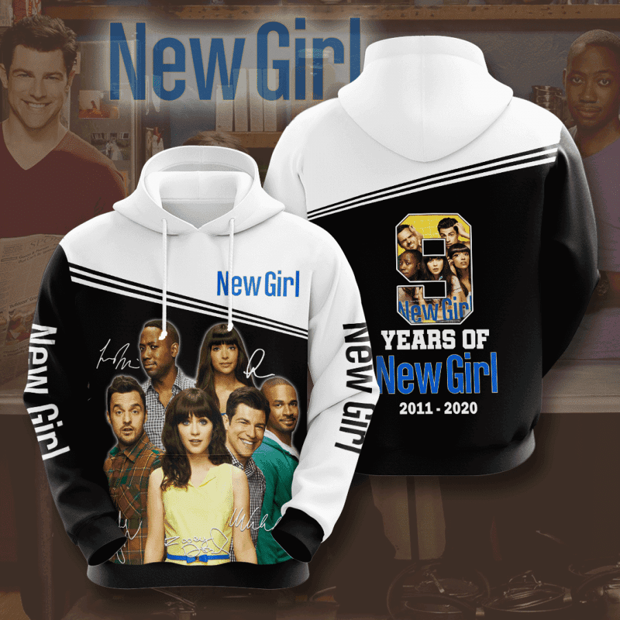 New Girl 3D All Over Print Hoodie, Zip Hoodie