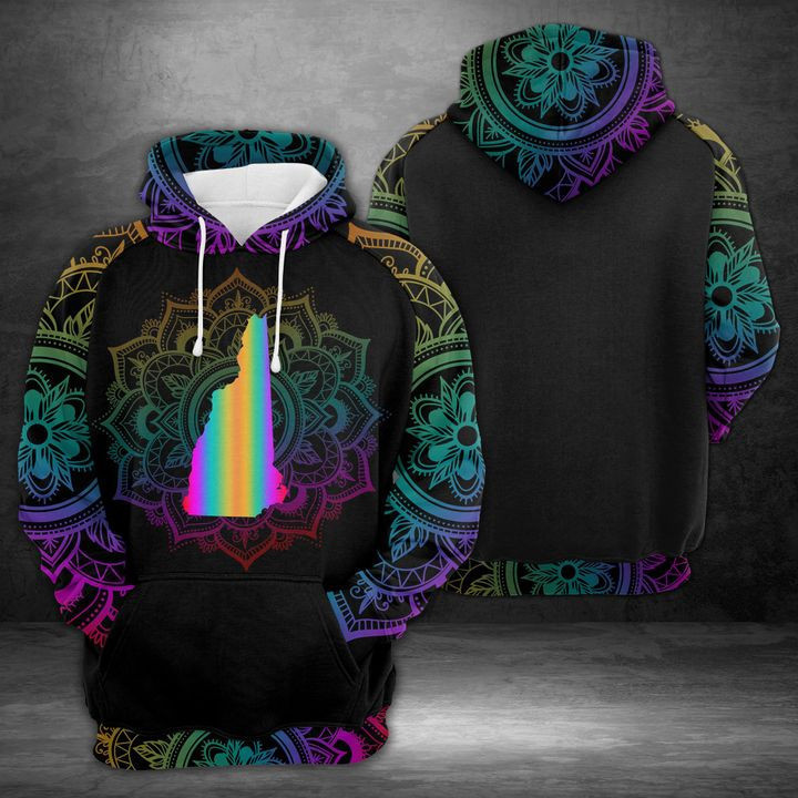 New Hampshire 3D All Over Print Hoodie, Zip Hoodie