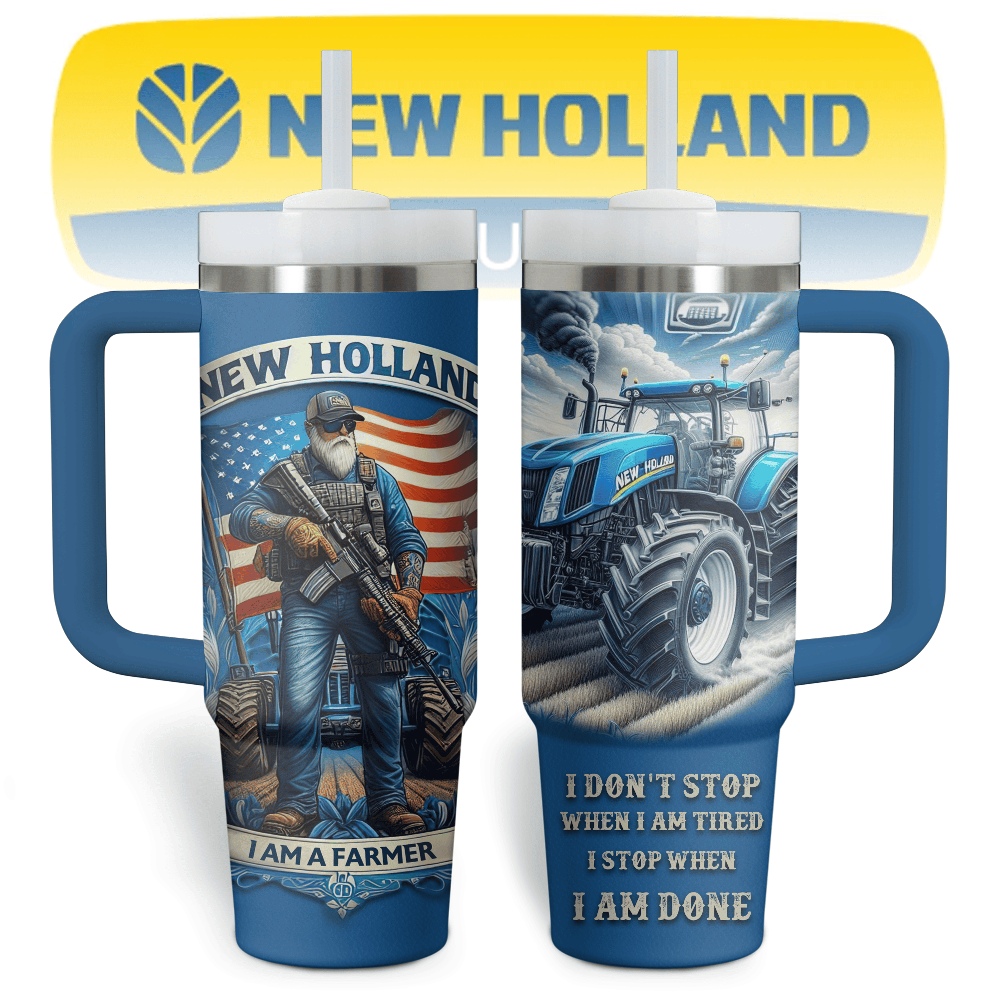 New Holland Custom Stanley Cup 40 oz 30 oz Tumbler With HandleTVC2301527