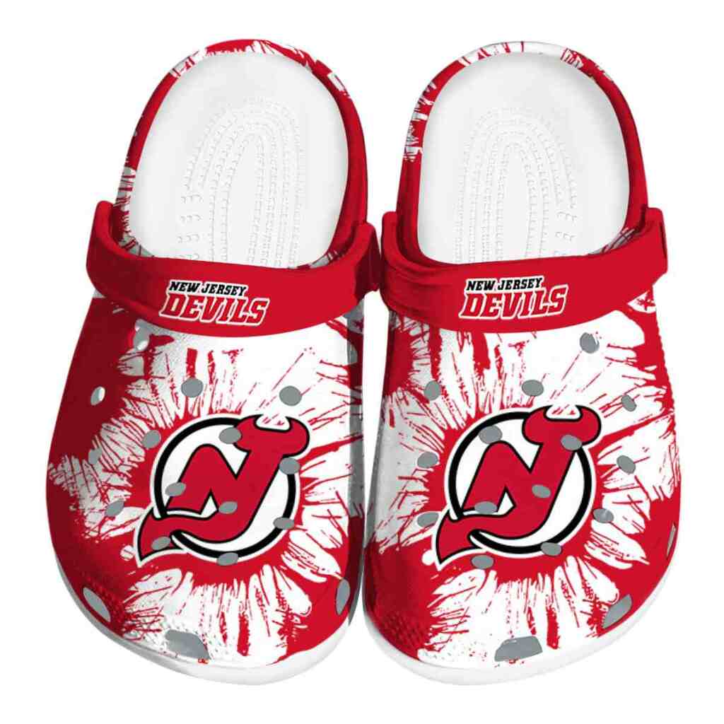 New Jersey Devils Splatter Graphics ClogTVC1801883