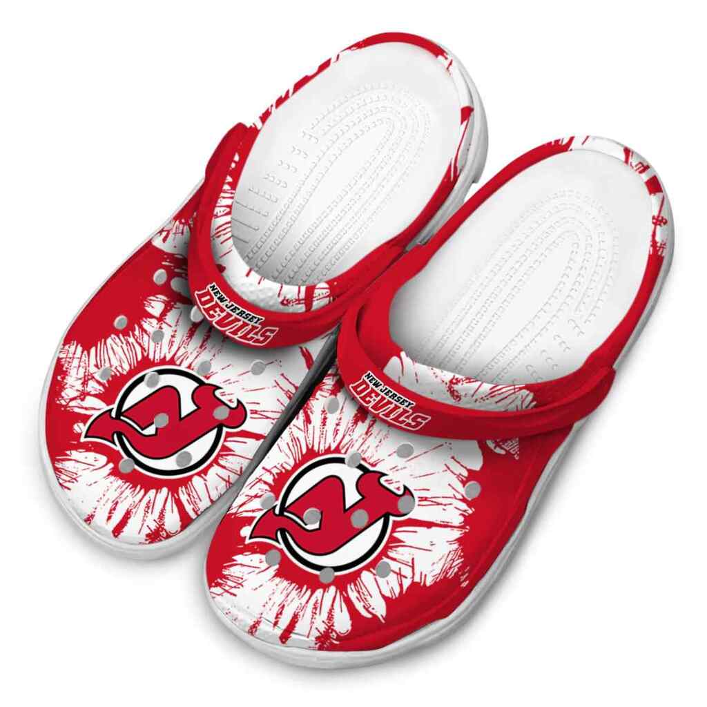 New Jersey Devils Splatter Graphics ClogTVC1801883 - Image 4