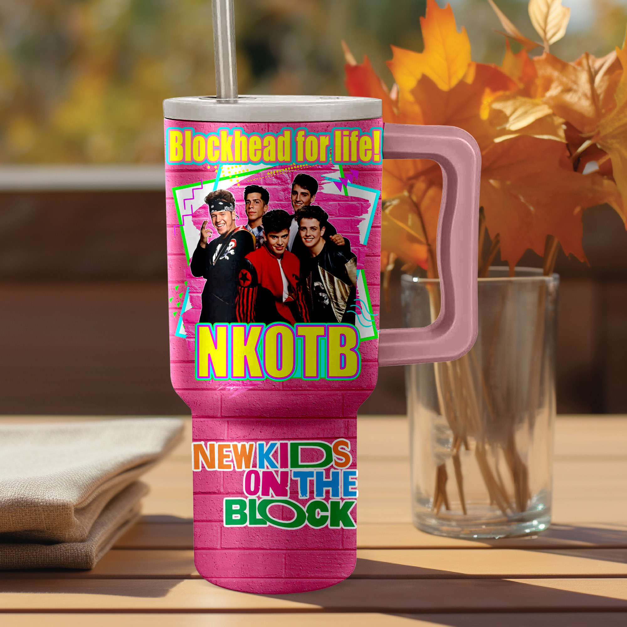 New Kids on the BlockÂ Music Custom Stanley Cup 40 oz 30 oz Tumbler With HandleTVC2301154