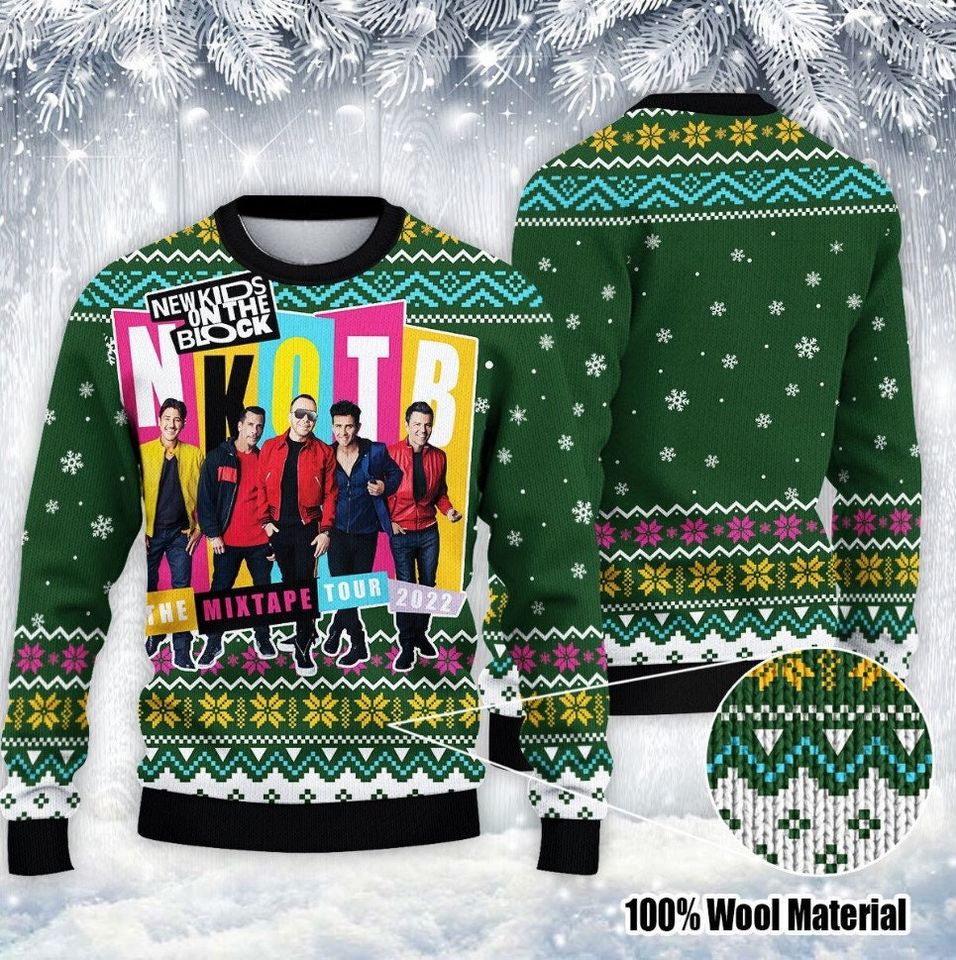 New Kids On The Block Mix Tape Tour 2022 Sweater Ugly Sweater