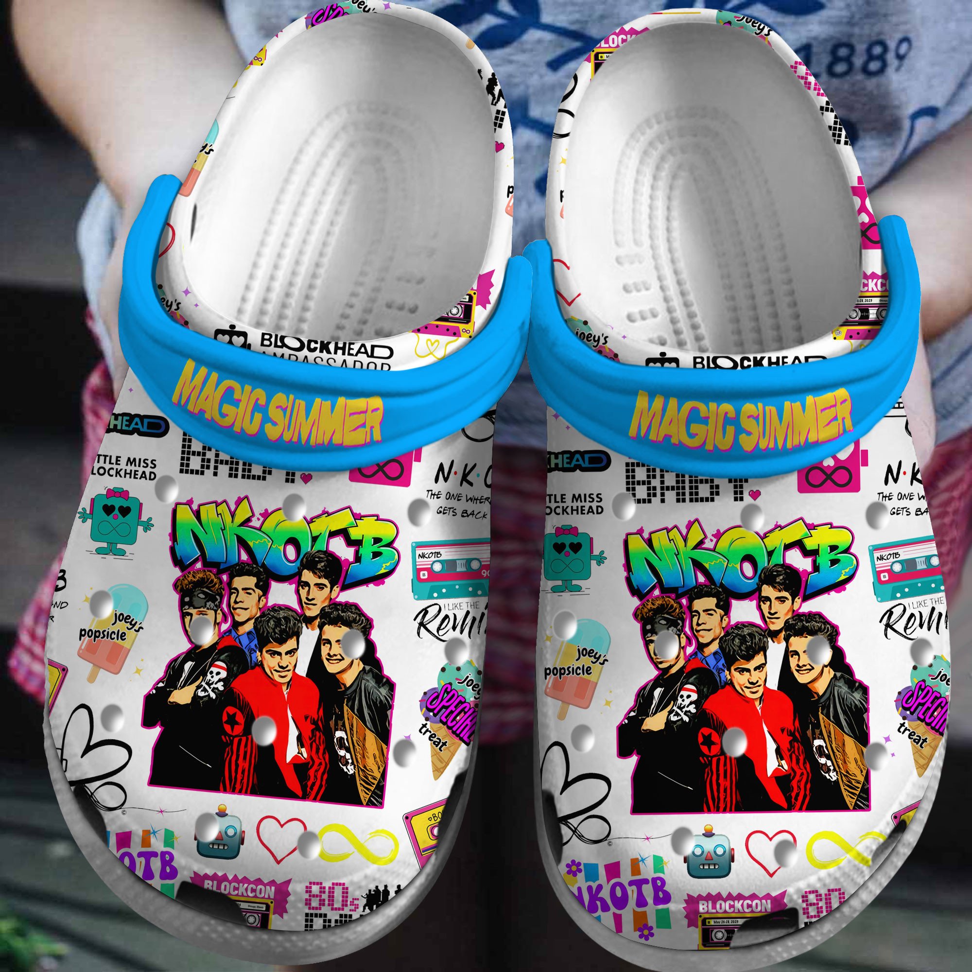 New Kids On The Block Music Crocs Crocband Clogs Shoes Comfortable For Men Women and Kids