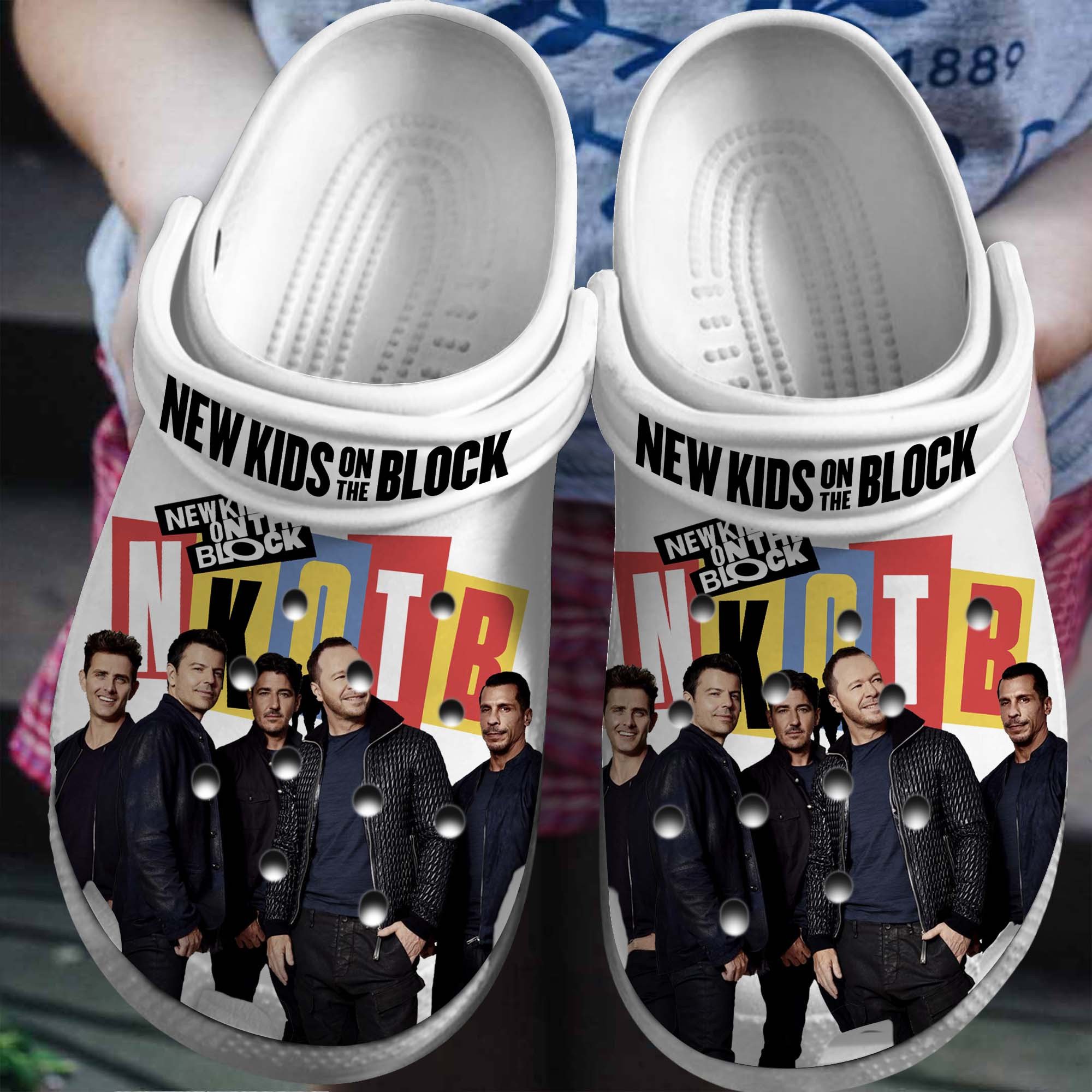 New Kids on the Block Music Crocs Crocband Clogs Shoes Comfortable For Men Women and Kids