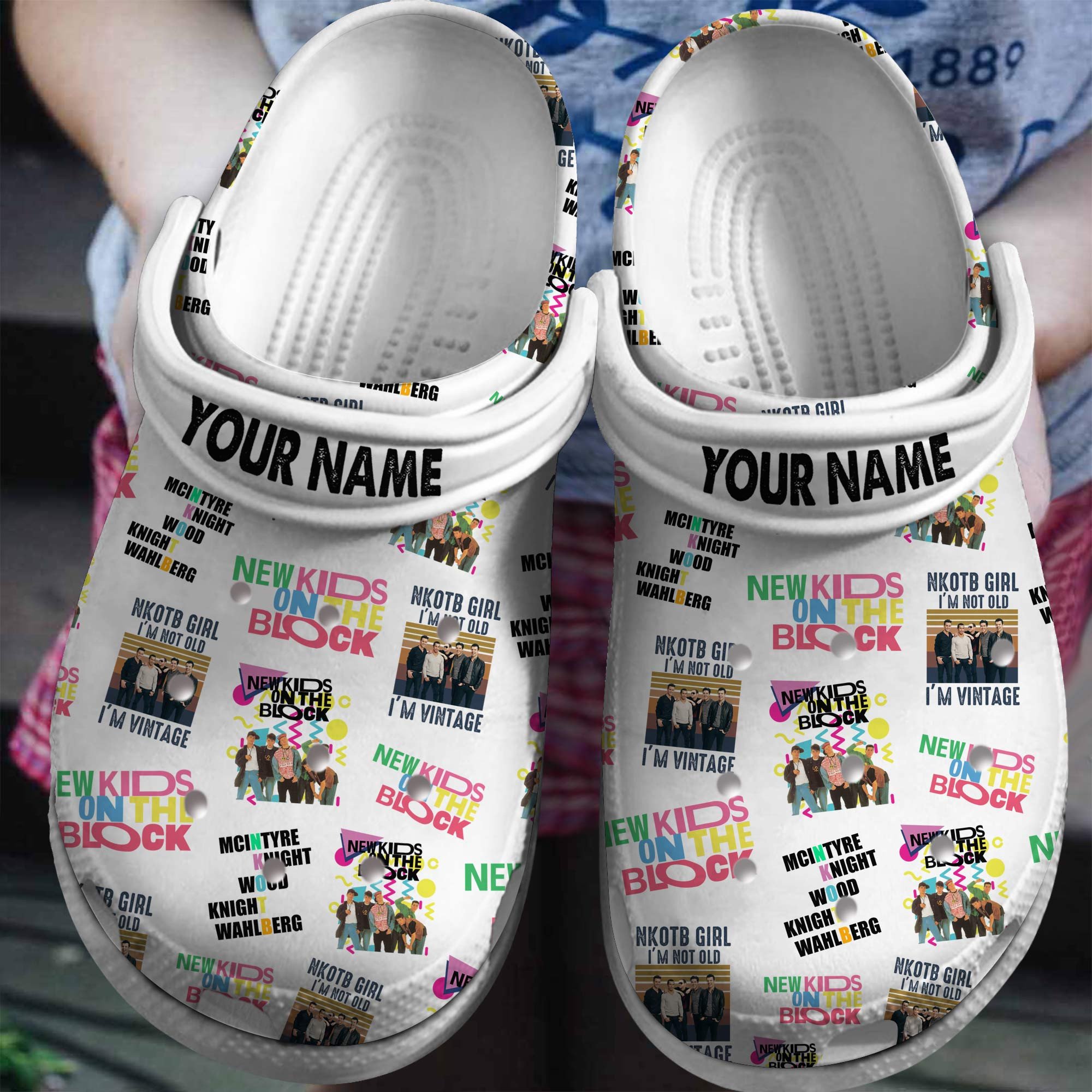 New Kids on the Block Music Crocs Crocband Clogs Shoes Comfortable For Men Women and Kids