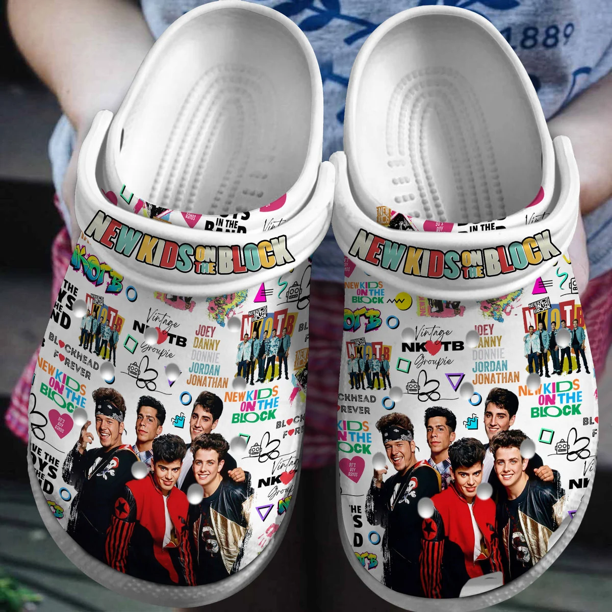 New Kids On The Block Music Crocs Crocband Clogs Shoes Comfortable For Men Women and Kids