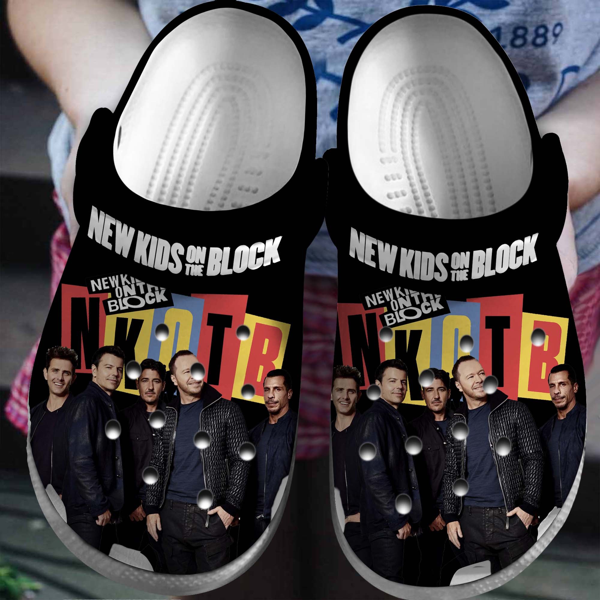 New Kids on the Block Music Crocs Crocband Clogs Shoes Comfortable For Men Women and Kids