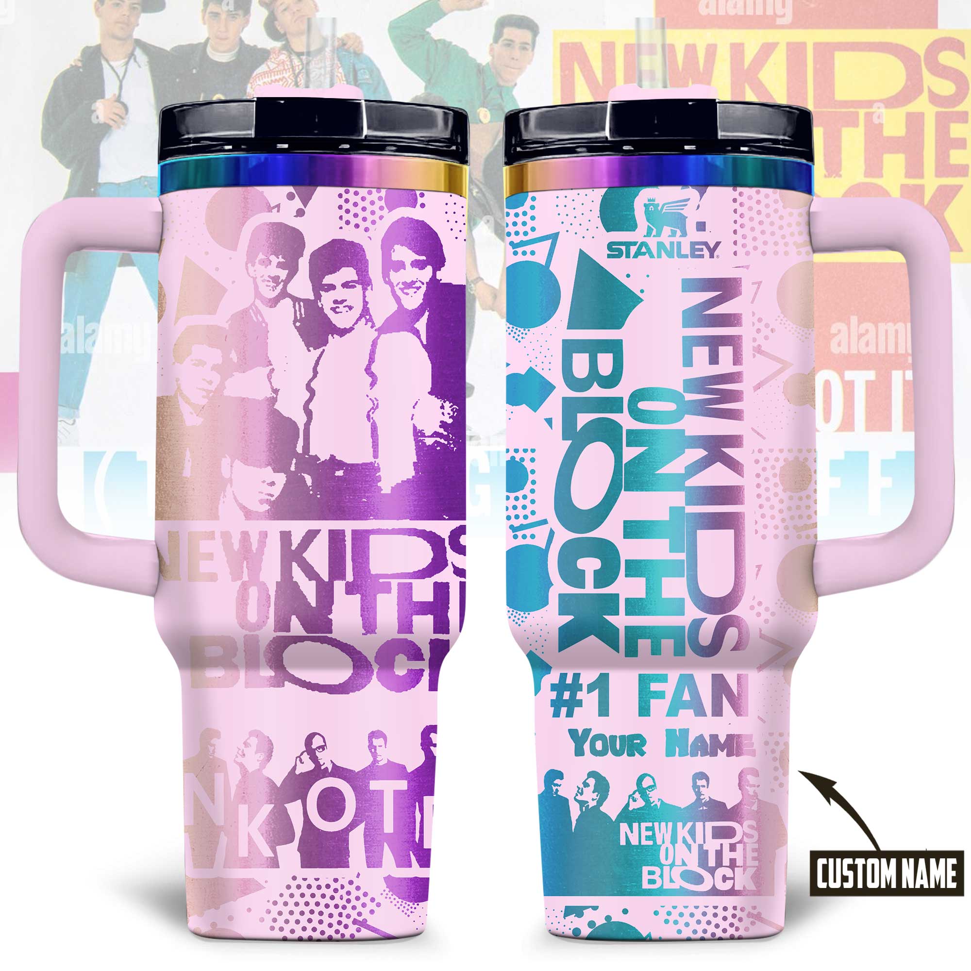 New Kids on the Block Music Custom Stanley Cup 40 oz 30 oz Tumbler With HandleTVC2301177