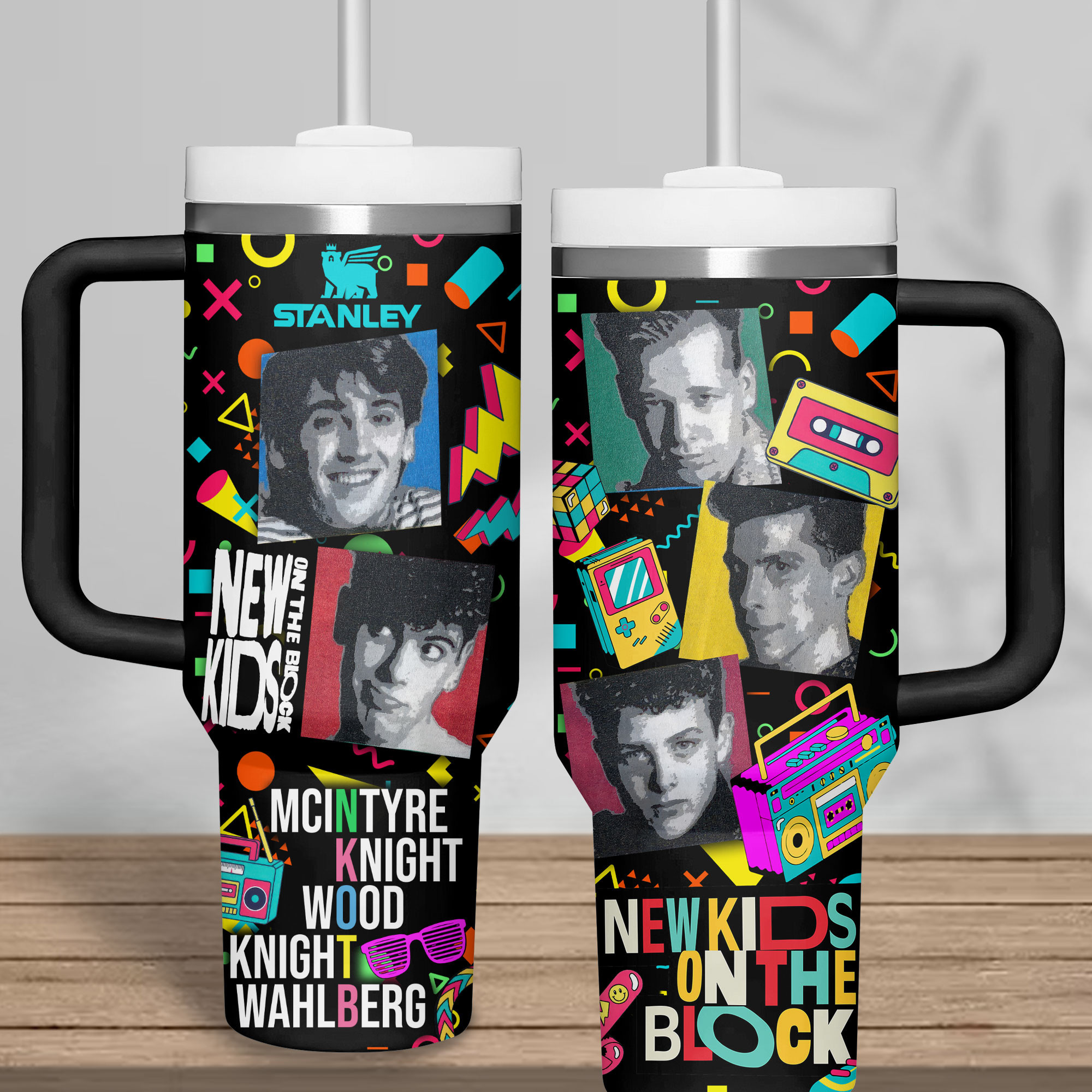 New Kids on the Block Music Custom Stanley Cup 40 oz 30 oz Tumbler With HandleTVC2301182 - Image 2