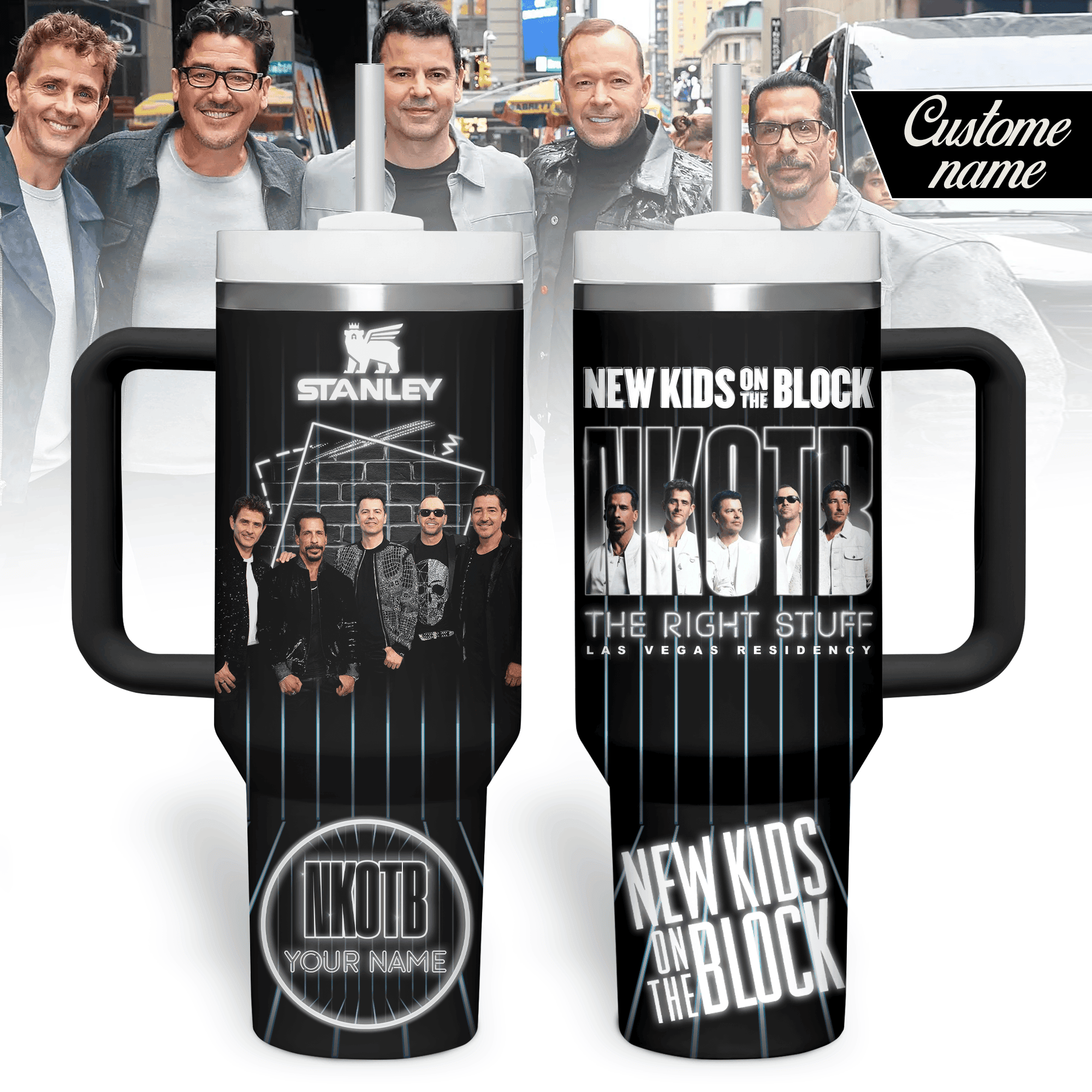 New Kids on the Block Music Custom Stanley Cup 40 oz 30 oz Tumbler With HandleTVC2301182