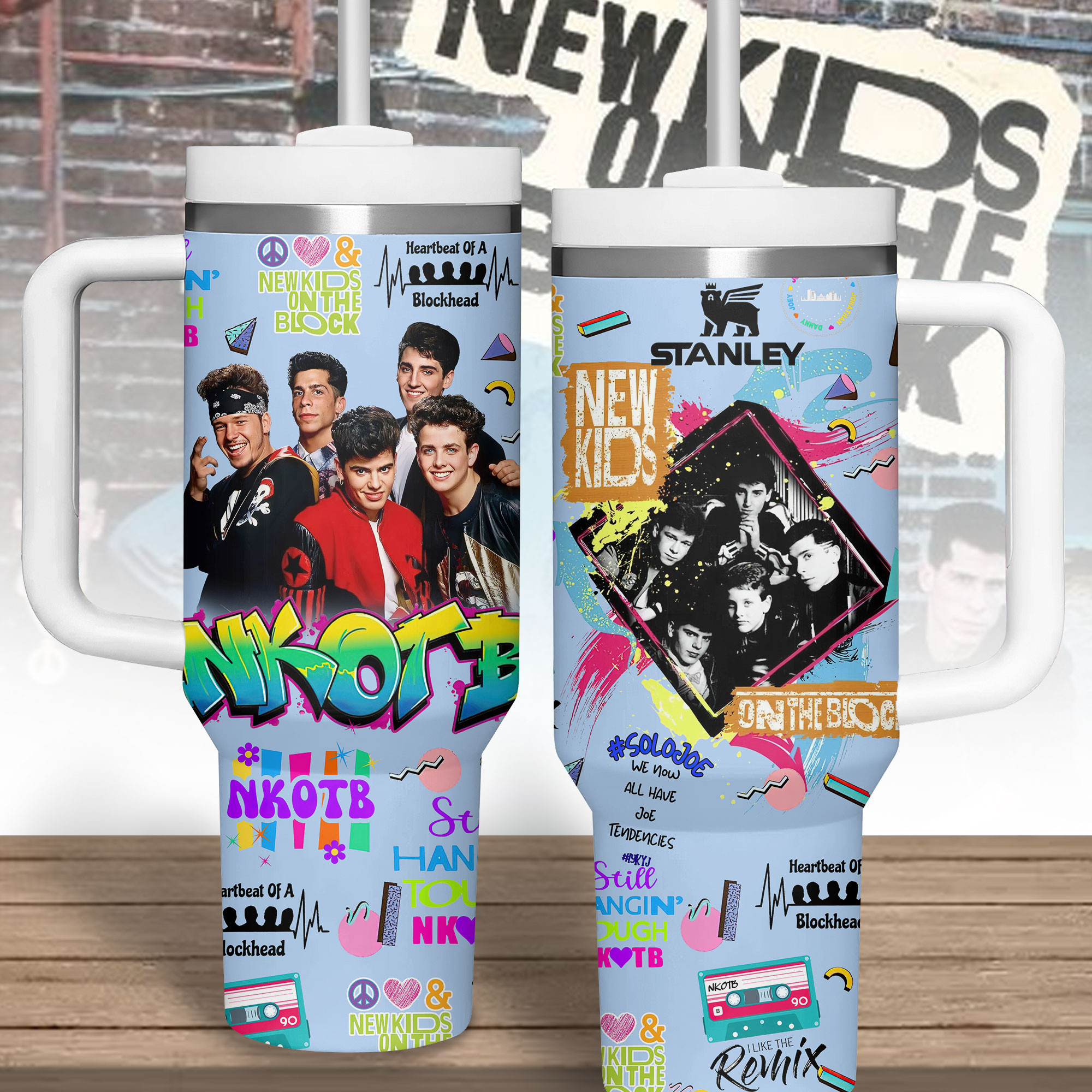 New Kids On The Block Music Custom Stanley Cup 40 oz 30 oz Tumbler With HandleTVC2301340