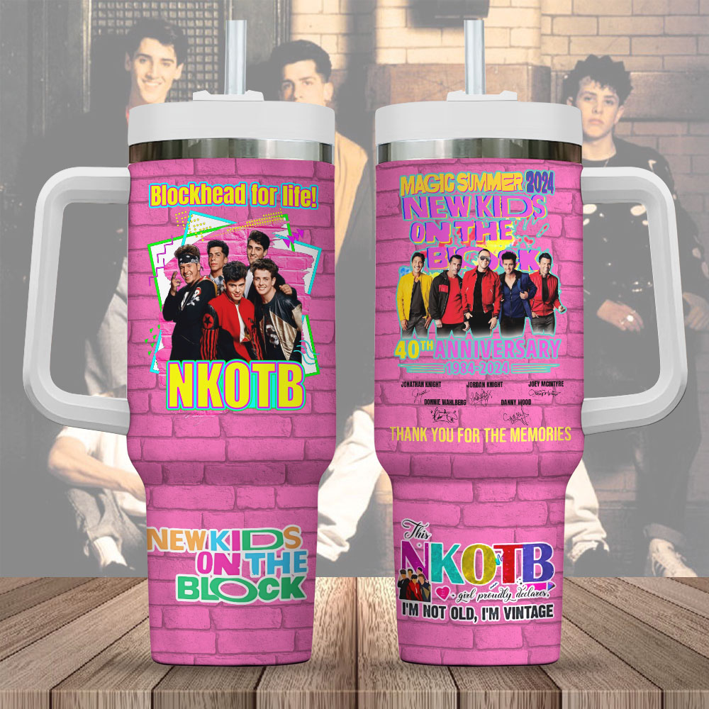 New Kids On The Block Music Custom Stanley Cup 40 oz 30 oz Tumbler With HandleTVC2301720