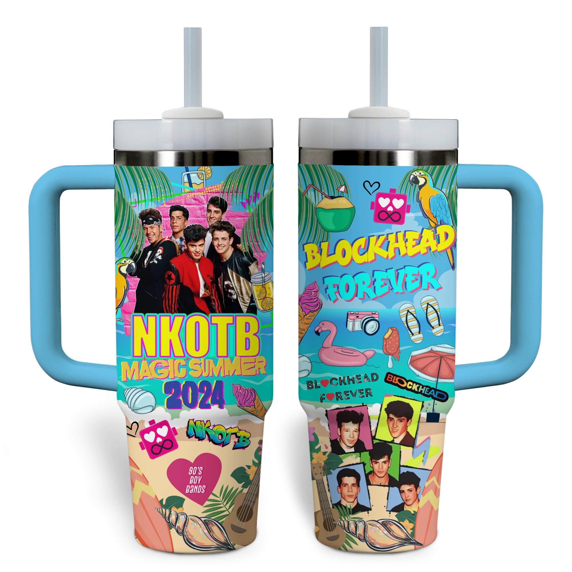 New Kids On The Block Music Custom Stanley Cup 40 oz 30 oz Tumbler With HandleTVC2301772