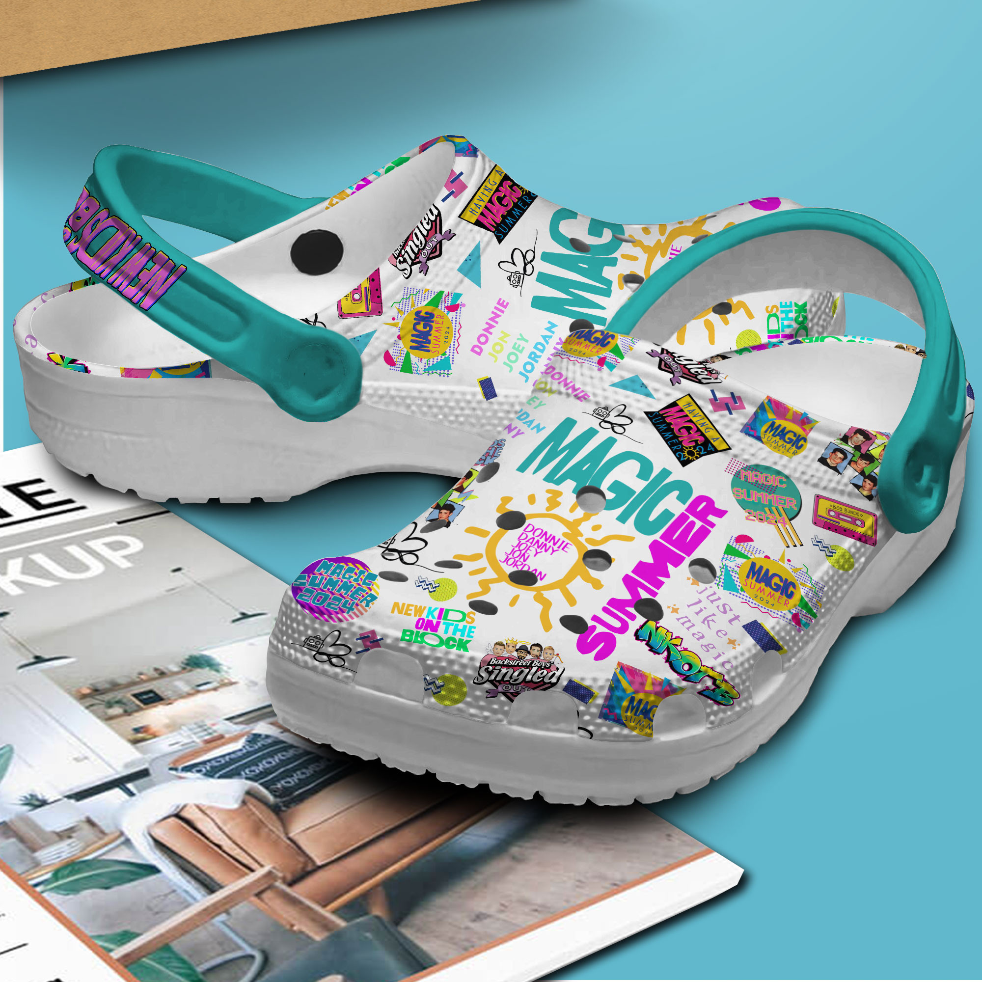 New Kids On The Block MusicCrocs Crocband Clogs Shoes Comfortable For Men Women and Kids - Image 3