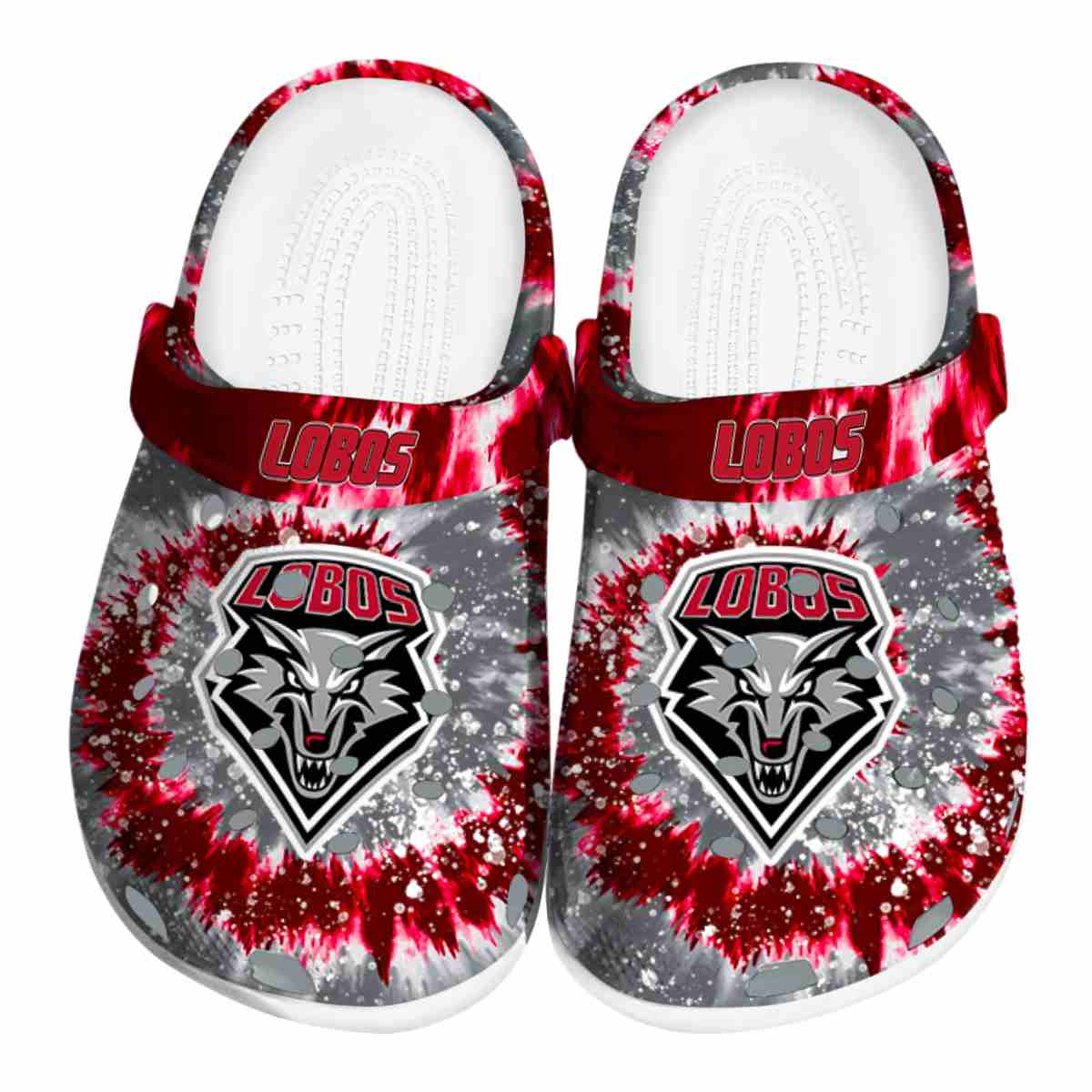 New Mexico Lobos NCAA Sport Crocs Crocband Clogs Shoes Comfortable For Men Women and Kids