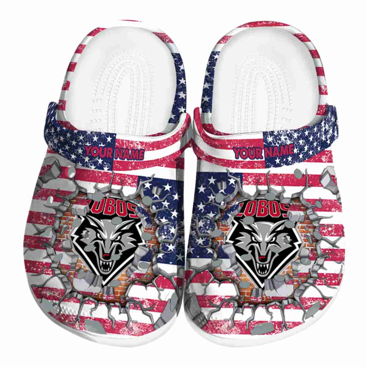 New Mexico Lobos NCAA Sport Crocs Crocband Clogs Shoes Comfortable For Men Women and Kids