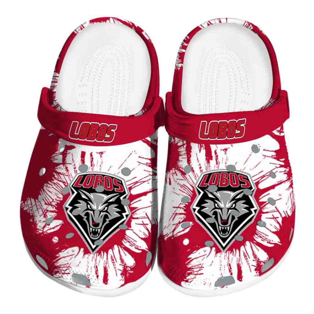New Mexico Lobos Splatter Graphics ClogTVC1801711