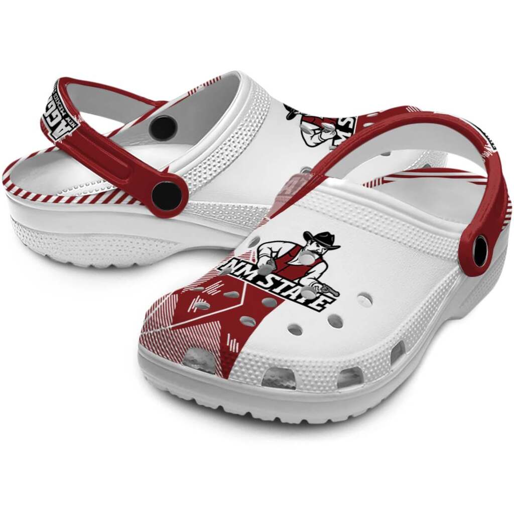 New Mexico State Aggies Geometric Background ClogTVC1801818 - Image 3