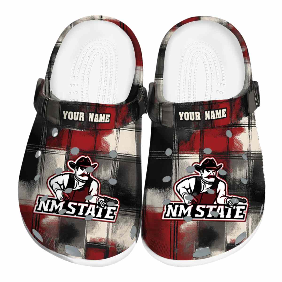 New Mexico State Aggies NCAA Sport Crocs Crocband Clogs Shoes Comfortable For Men Women and Kids