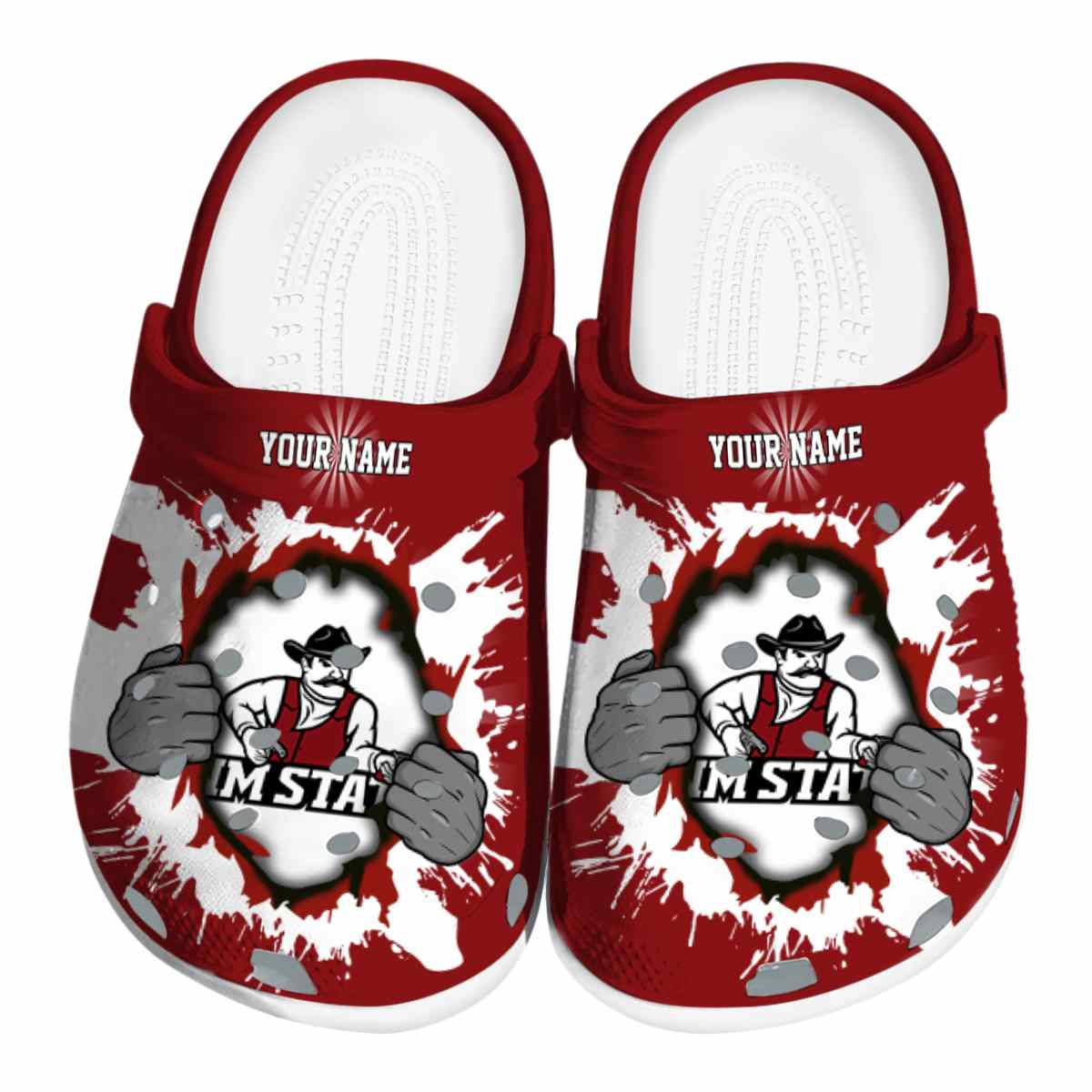 New Mexico State Aggies NCAA Sport Crocs Crocband Clogs Shoes Comfortable For Men Women and Kids