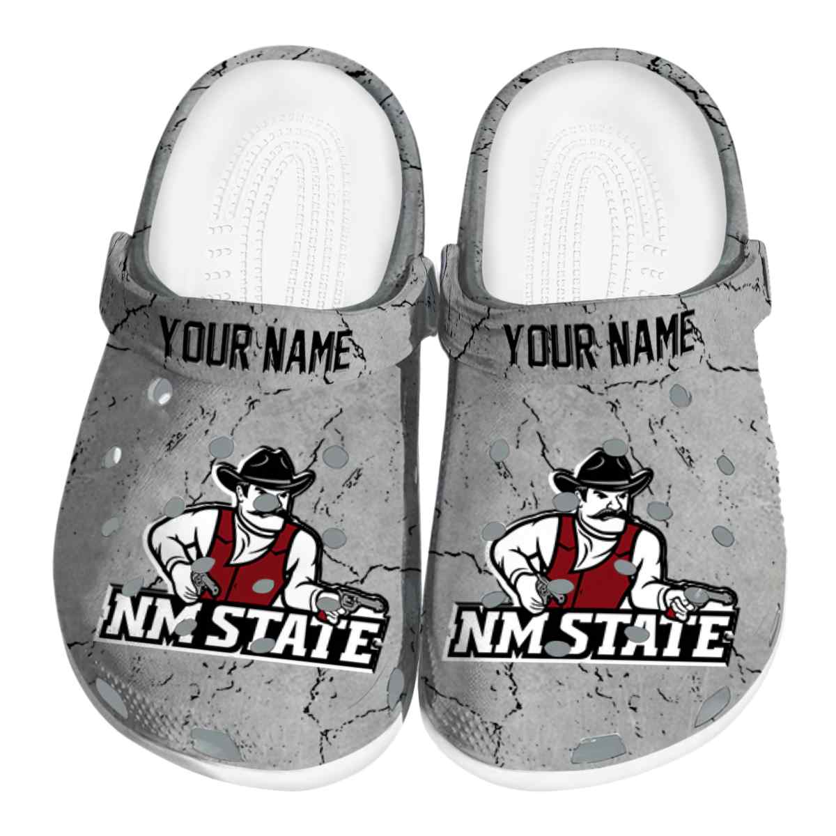 New Mexico State Aggies NCAA Sport Crocs Crocband Clogs Shoes Comfortable For Men Women and Kids