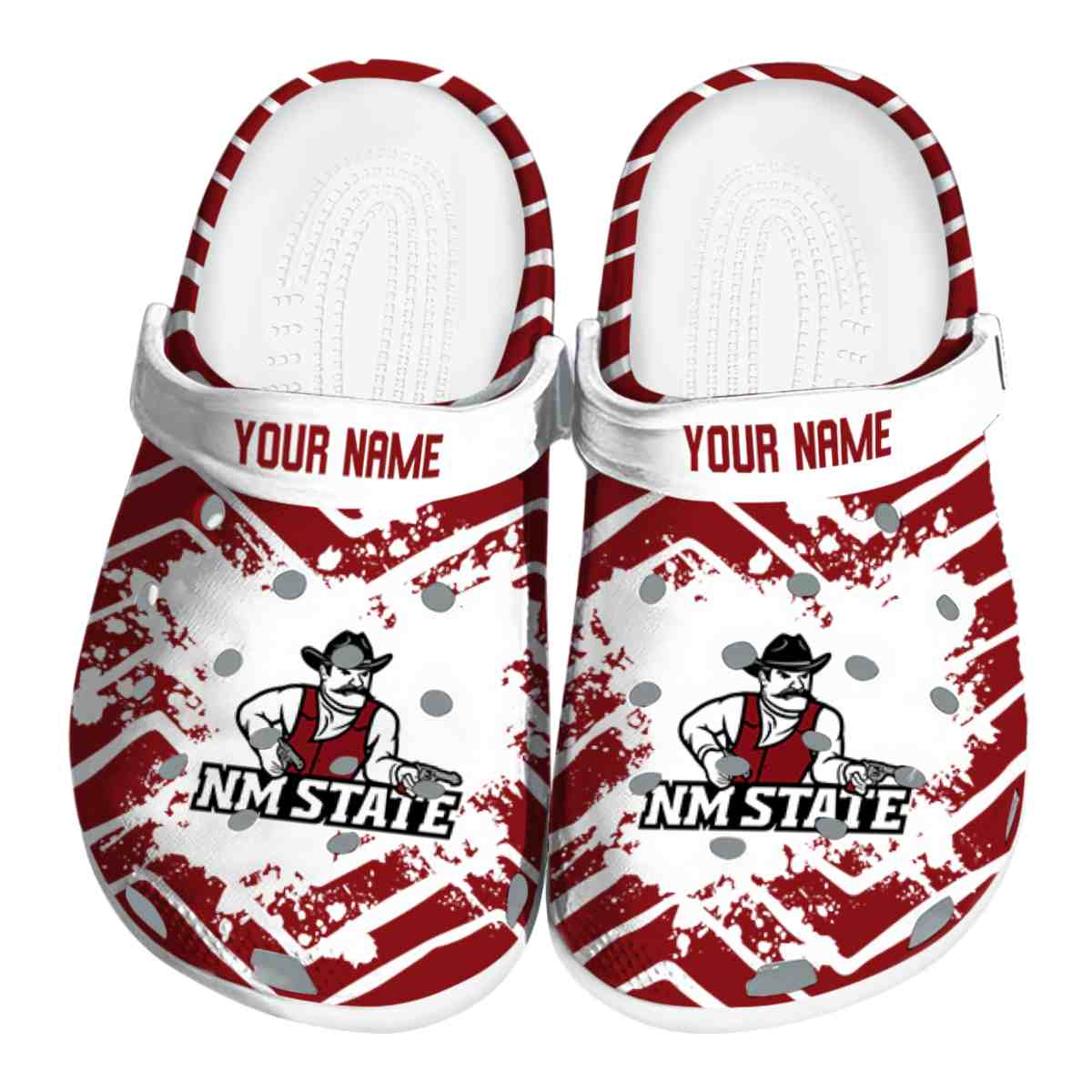 New Mexico State Aggies NCAA Sport Crocs Crocband Clogs Shoes Comfortable For Men Women and Kids