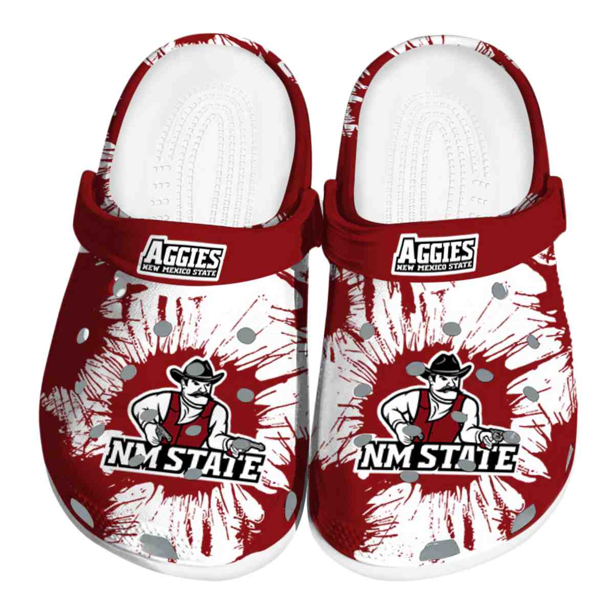 New Mexico State Aggies NCAA Sport Crocs Crocband Clogs Shoes Comfortable For Men Women and Kids