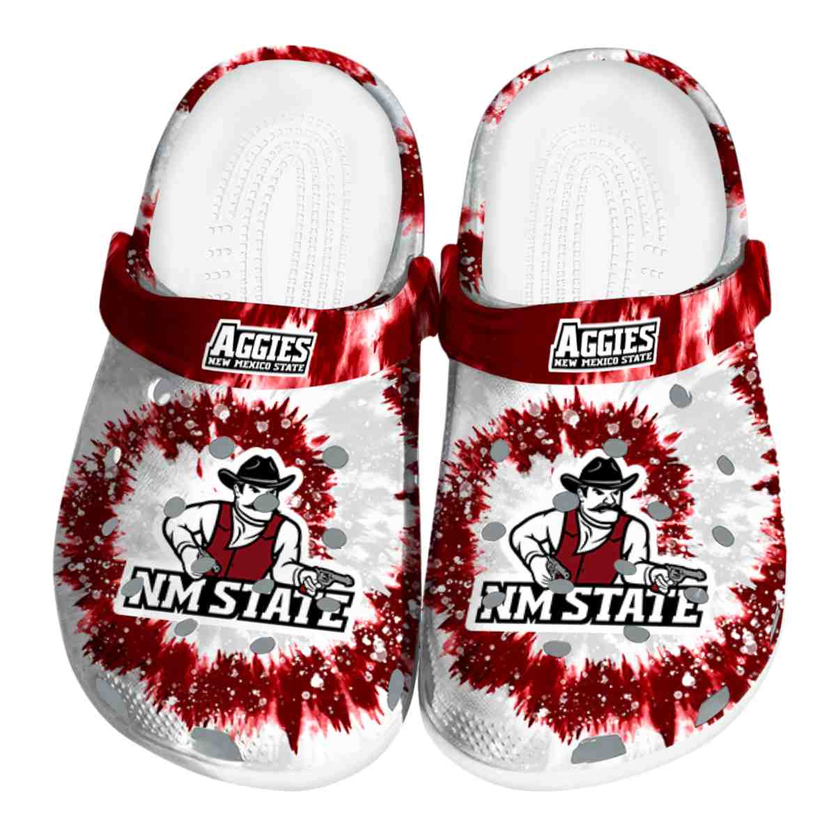 New Mexico State Aggies NCAA Sport Crocs Crocband Clogs Shoes Comfortable For Men Women and Kids