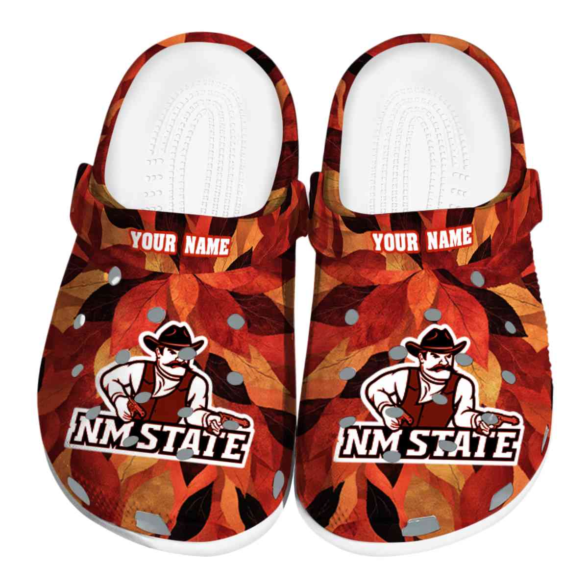 New Mexico State Aggies NCAA Sport Crocs Crocband Clogs Shoes Comfortable For Men Women and Kids