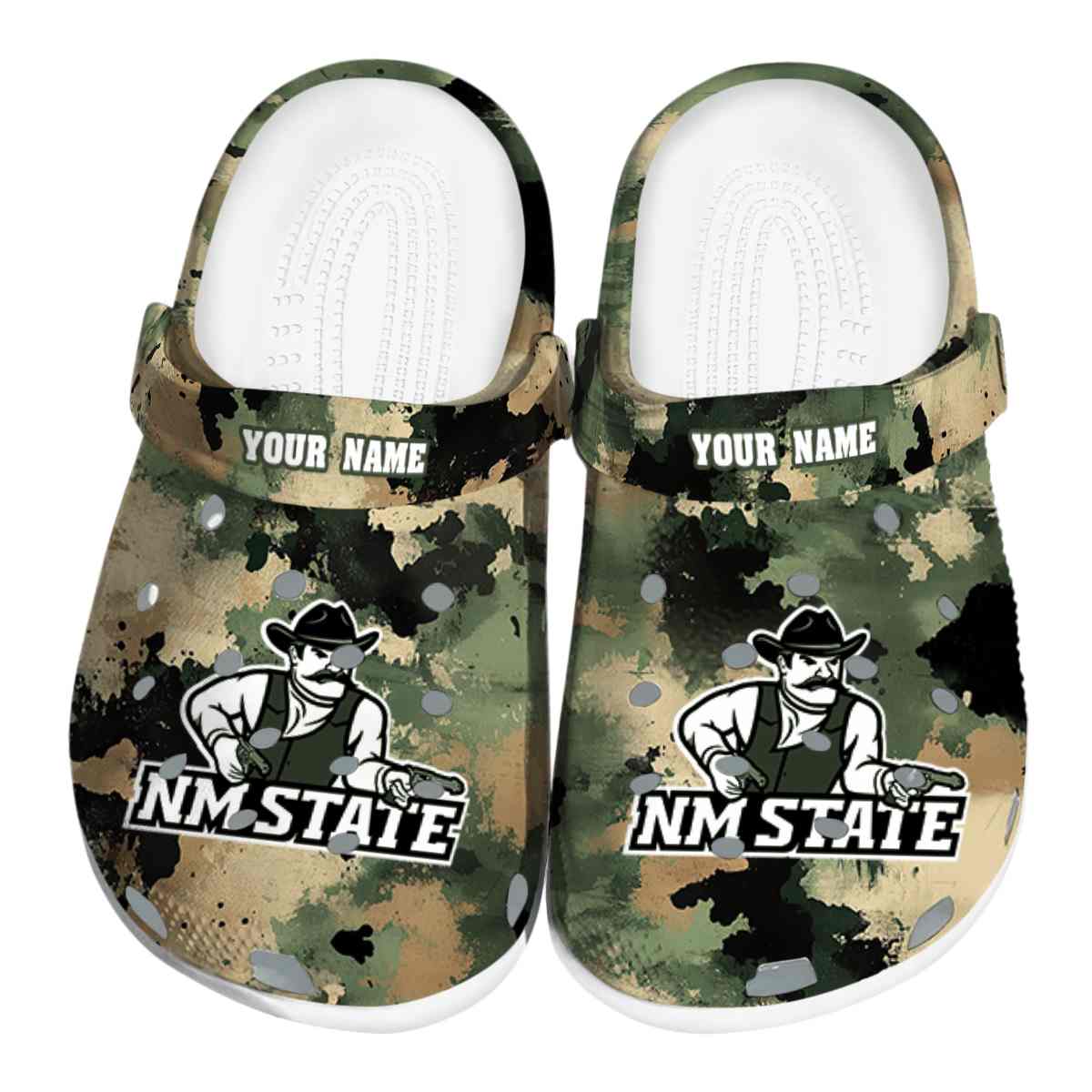 New Mexico State Aggies NCAA Sport Crocs Crocband Clogs Shoes Comfortable For Men Women and Kids