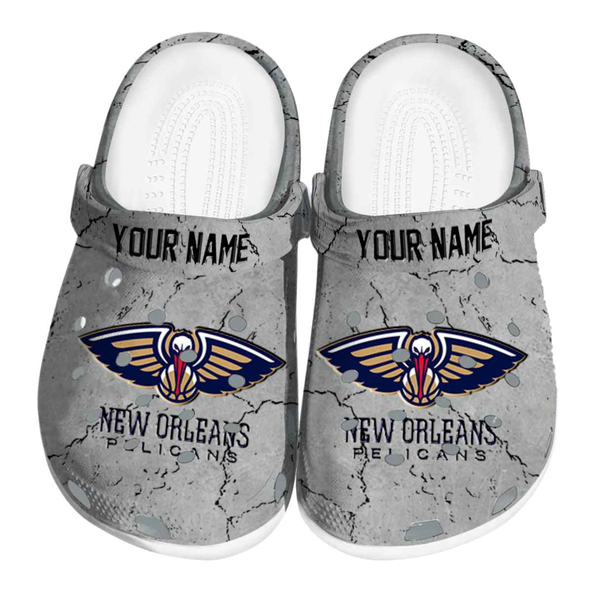 New Orleans Pelicans NBA Sport Crocs Crocband Clogs Shoes Comfortable For Men Women and Kids