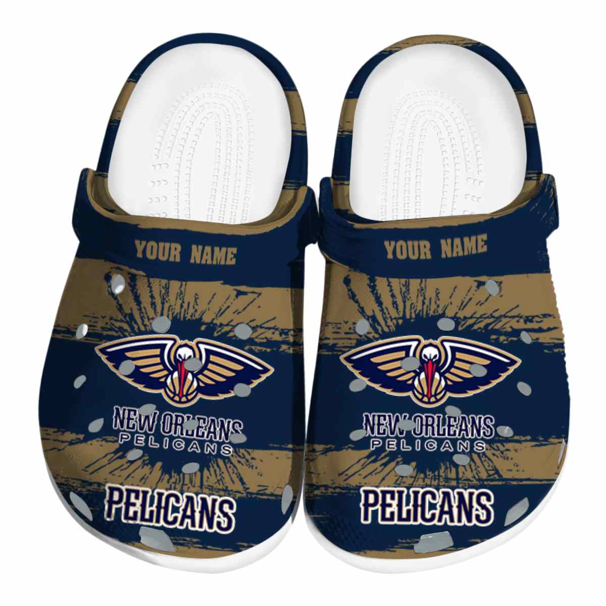 New Orleans Pelicans NBA Sport Crocs Crocband Clogs Shoes Comfortable For Men Women and Kids