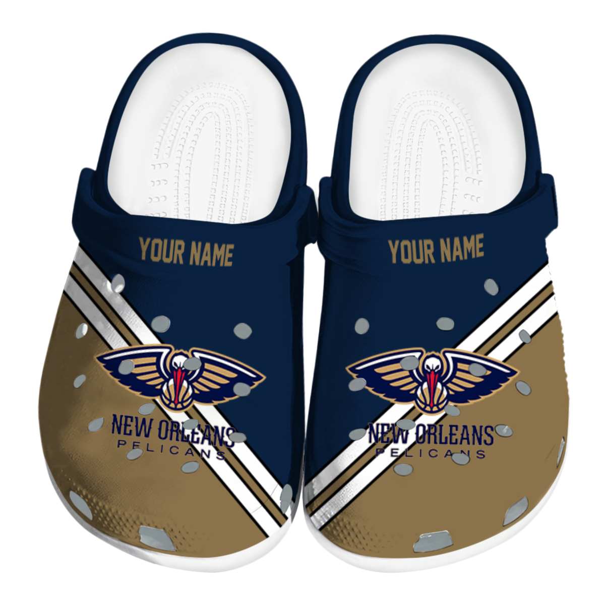 New Orleans Pelicans NBA Sport Crocs Crocband Clogs Shoes Comfortable For Men Women and Kids