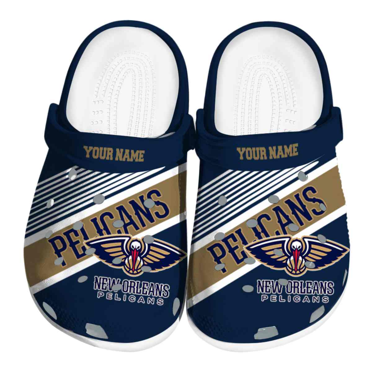 New Orleans Pelicans NBA Sport Crocs Crocband Clogs Shoes Comfortable For Men Women and Kids