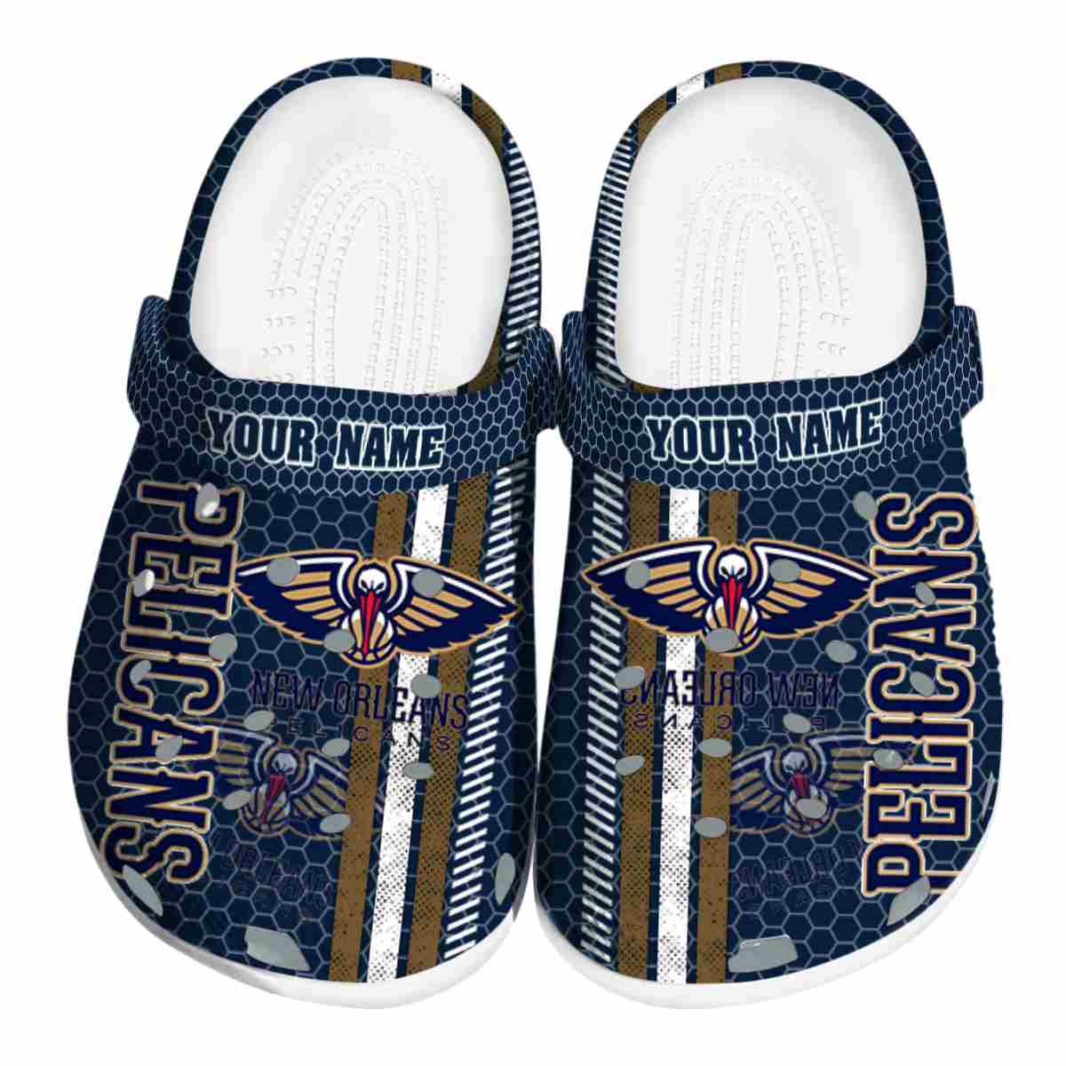 New Orleans Pelicans NBA Sport Crocs Crocband Clogs Shoes Comfortable For Men Women and Kids