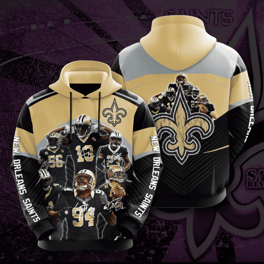 New Orleans Saints 3D All Over Print Hoodie, Zip Hoodie