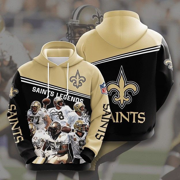 NEW ORLEANS SAINTS 3D All Over Print Hoodie, Zip Hoodie