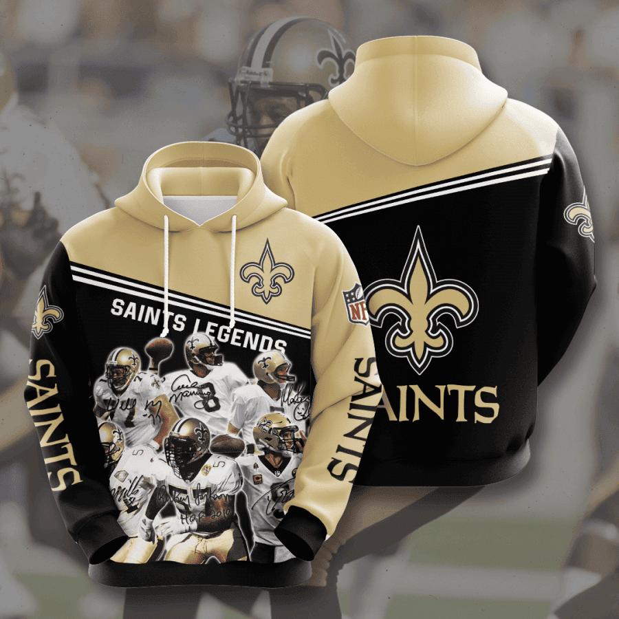 New Orleans Saints 3D All Over Print Hoodie, Zip Hoodie