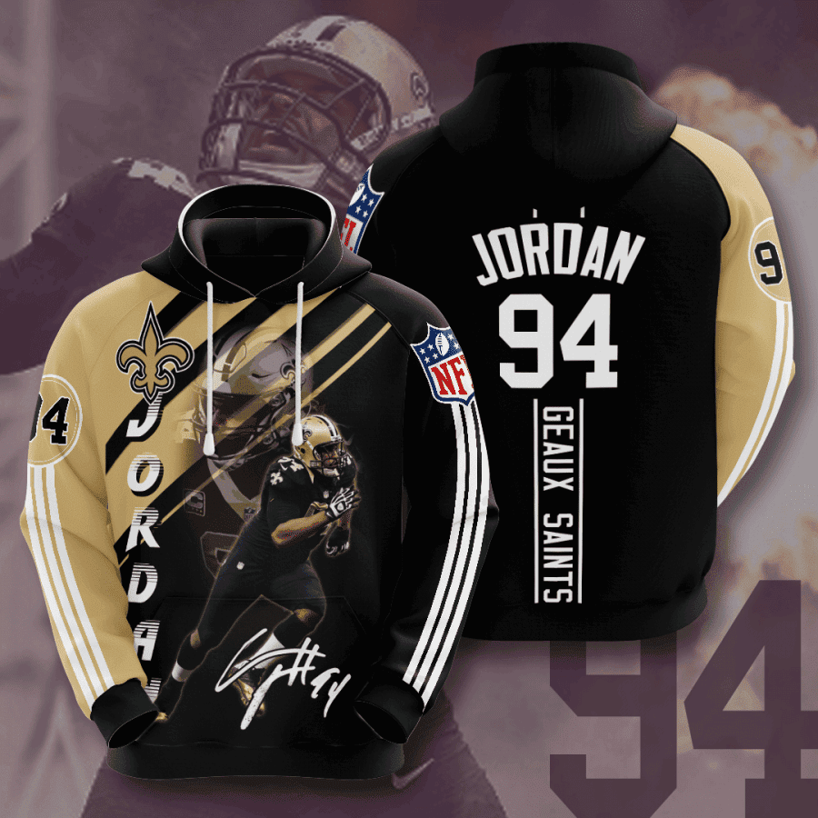 New Orleans Saints Cameron Jordan 3D All Over Print Hoodie, Zip Hoodie