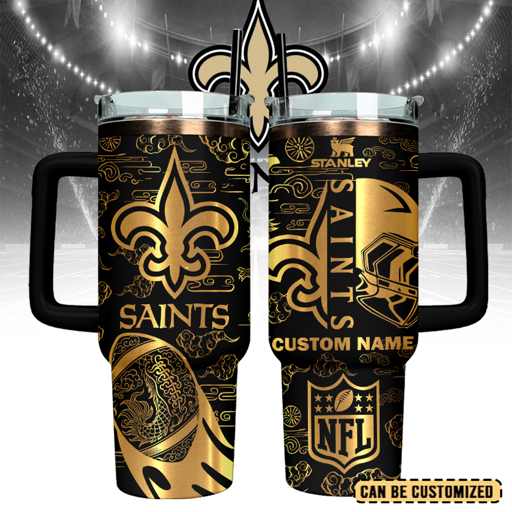 New Orleans Saints Custom Stanley Cup 40 oz 30 oz Tumbler With HandleTVC2301108