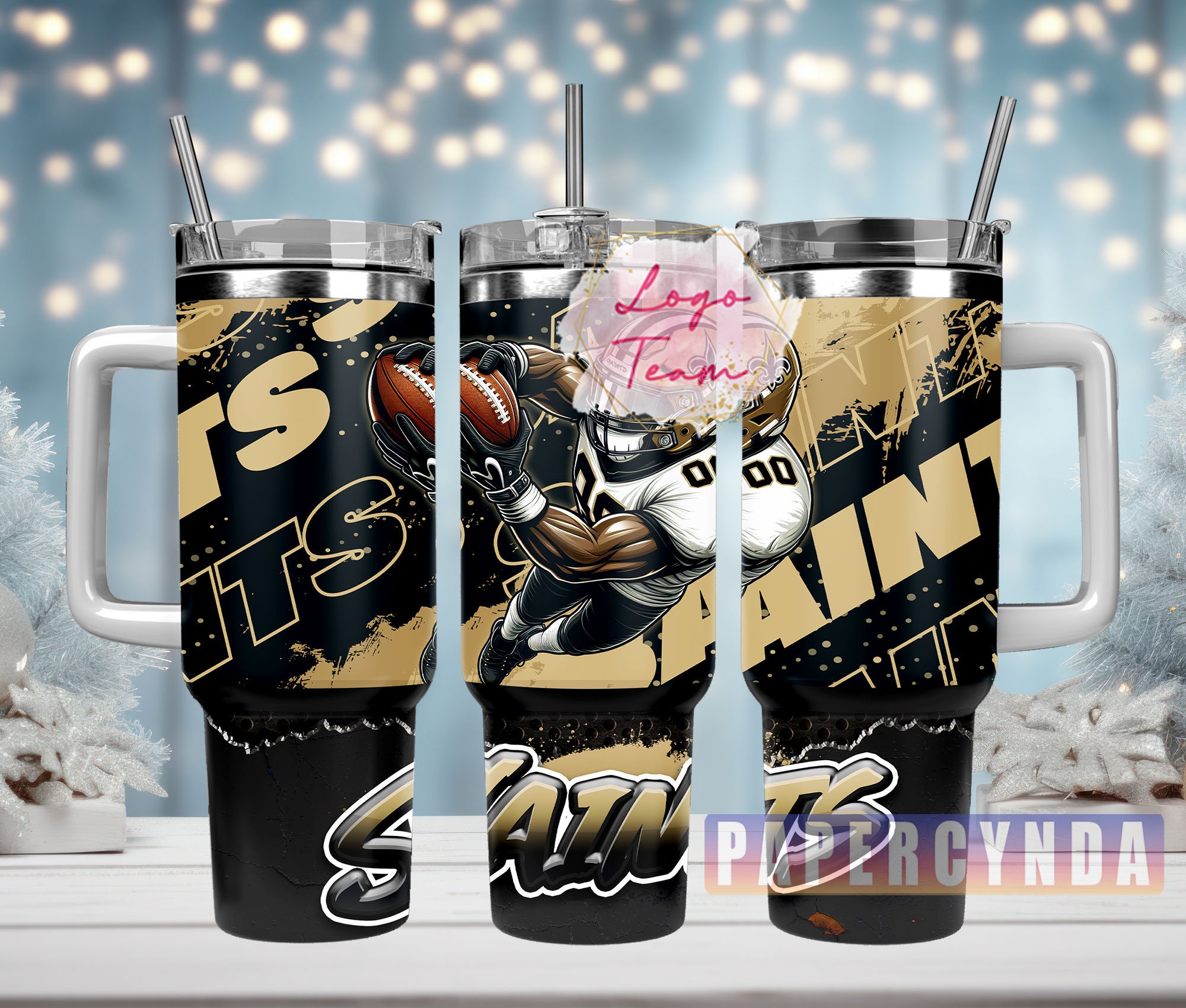 New Orleans Saints Custom Stanley Cup 40 oz 30 oz Tumbler With HandleTVC2301832